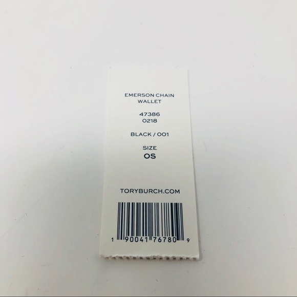 TORY BURCH BLACK WALLET ON CHAIN - Picture 7 of 8